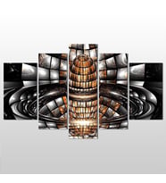 3D Görsel Kanvas Tablo 190x110cm (Karışık)