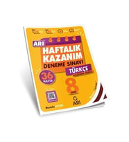 Arı Yayıncılık 8. Sınıf Türkçe Arı Haftalık Kazanım Deneme