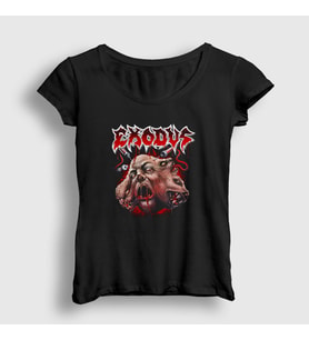 Presmono Kadın Siyah Edenfire Exodus T-Shirt 146697tt