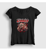Presmono Kadın Siyah Edenfire Exodus T-Shirt 146697tt
