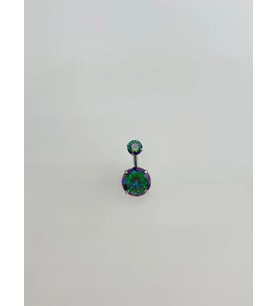 Mistik Topaz Taşlı Göbek Piercing - Pg0009