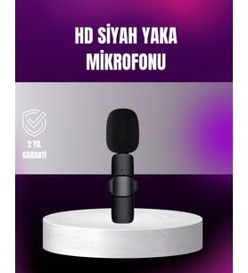 iPhone Uyumlu Çift Mikrofonlu Kablosuz Yaka Seti Profesyonel Ses