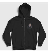 Presmono Unisex Siyah Spider V2 Billie Eilish Fermuarlı Kapüşonlu Sweatshirt 155040tt