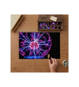 Sihirli Plazma Işık Tasarımı 240 parça Ahşap Puzzle Ahşap Kutuda MP02860
