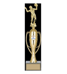 ODAK KUPA - Figürlü Kupalar - Voleybol Kadın Figürlü Kupalar FG-025 A - 38 cm