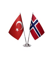 Norveç İkili Masa Bayrağı