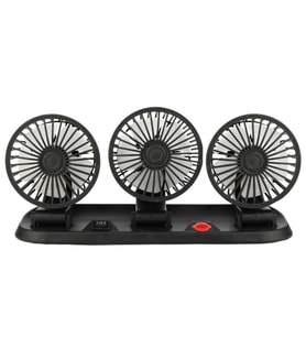 Powermaster FAN40 Araç İçi Vantilatör Fanı 12 Volt Çakmaklık Girişli 3 Başlıklı 360 Derece