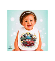 Cars Mcqueen Keten Bebek Mama Önlüğü – Yumuşak, Emici, Yıkanabilir, Özel Tasarım P036