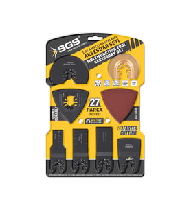 SGS ÇOK AMAÇLI RASPALAMA - AKSESUAR SETİ  27 PARÇA / SGS1880