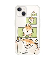 Iphone 14 Uyumlu Sevimli Köpek Tasarımlı Şeffaf Telefon Kılıfı