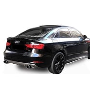 Audi A3 8V S3 Sedan Difüzör Parlak Siyah Plastik Arka Difizör 2012-2016