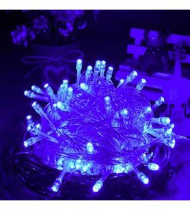 CHRİSTMAS TREE BLUE LED LİGHT 10 METRE MAVİ LED IŞIK MAVİ YILBAŞI AĞACI IŞIĞI MAVİ İP LED IŞIK 220V FİŞLİ 100 CANLI LED