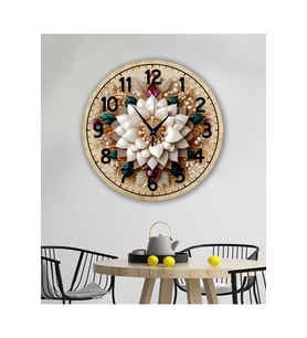 bilge Tasarım RETRO Duvar Saati 35 x 35 CM (Karışık)
