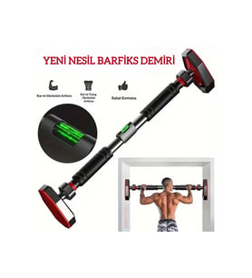 Yeni Nesil Barfiks Demiri 60-100cm Kaymaz Kapı Koridor Barfiks Aleti Çubuğu Barı
