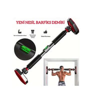 Yeni Nesil Barfiks Demiri 60-100cm Kaymaz Kapı Koridor Barfiks Aleti Çubuğu Barı