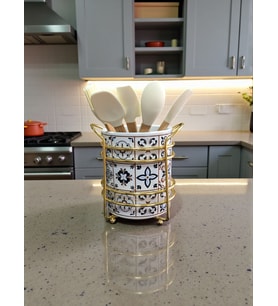 Kaşıklık - Ceramic Desen Gold
