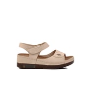 Ayakmod Taba  Kadın Düz Sandalet 07-109RR Z (Bej)
