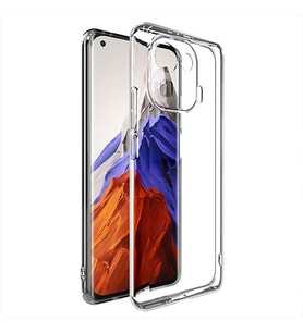 GOR Xiaomi Mi 11 Pro Kılıf Kamera Korumalı Şeffaf Silikon Kılıf (Şeffaf Hologram)
