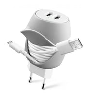 Cellular Line Twister Charger Dual 10W 2.1A Seyahat Şarj Aleti