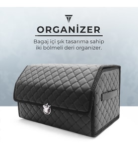 Universal Bagaj Düzenleyici Klipsli Çift Bölmeli Organizer Çanta