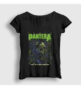 Presmono Kadın Siyah Driven Pantera T-Shirt 168370tt