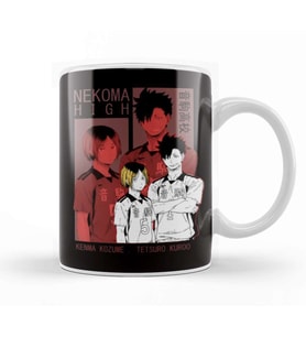 Haikyu Nekoma Hig Kupa Bardak Porselen