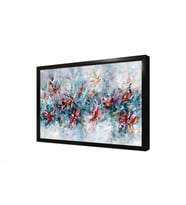 Tablosan Modern Çiçekler Çerçeveli Cam Tablo