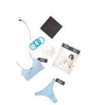 2'li Bralet Slip Mavi Takım