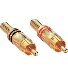 Megatron Rca Fiş Erkek Metal Gold (2 Adet)