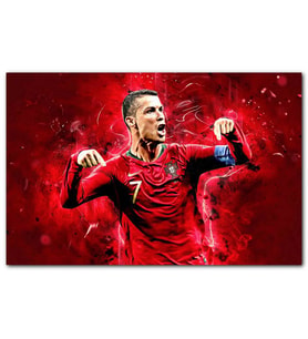 Cakatablo Cristiano Ronaldo 7 Numaralı Forma Görseli MDF Tablo