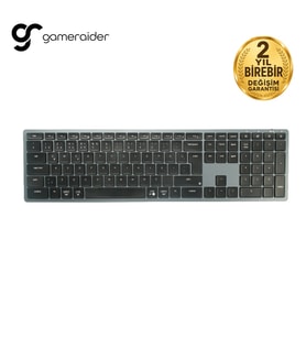 GameRaider K6 Pro Ultra-Slim Kablosuz Türkçe Klavye