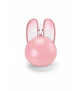 Tavşan Figürlü Kablosuz Mouse Pil Dahil Etiket Hediyeli Pembe