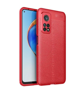 Xiaomi Mi 10T 5G Kılıf Pu-Deri Leather Pu Serisi Esnek Soft Ultra Protection (Kırmızı)