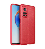 Xiaomi Mi 10T 5G Kılıf Pu-Deri Leather Pu Serisi Esnek Soft Ultra Protection (Kırmızı)