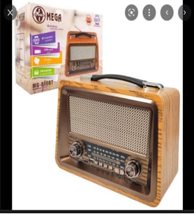 MEGA MG-821 BT BÜYÜK BOY NOSTALJİ RADYO BT+CARD+USB+AUX