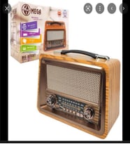 MEGA MG-821 BT BÜYÜK BOY NOSTALJİ RADYO BT+CARD+USB+AUX