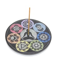 Obsidian Taşı 7 Çakra ( Chakra ) Tasarımı Tütsülük