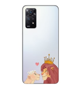 Redmi Note 12 Pro 4G Uyumlu Aslan Kral Tasarımlı Şeffaf Telefon Kılıfı