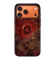 iPhone 17 Pro Velvet Kılıf Lansman İçi Kadife Temalı Desenli Silikon Sarı Kırmızı Stad