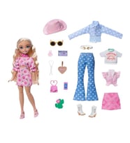Barbie Dream Besties Festival Kombinleri Malibu Bebek ve Aksesuarları JGH87