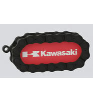 Kawasak. Markalı Motosiklet ile Uyumlu Anahtarlık (Kırmızı-Beyaz)