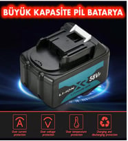 MILLIAN 10 Pilli Batarya - Şarjlı Akülü Dal Budama - Matkap - Hilti - Taşlama - Somun Sökme Bataryası 3.0Ah 3000mAh