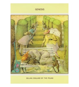 Genesis - Ingiltere'yi Pound Ile Satmak Tablo Ahşap Poster Dekoratif