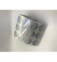 2000'li Sarım Hologram Plastik Yuvarlak Etiket 30 mm