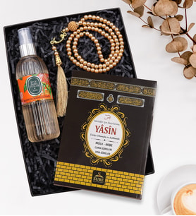 Yasin-i Şerif & Namaz Tesbihi & Eyüp Sabri Tuncer 150 ml Sprey Kolonya Hediye Seti