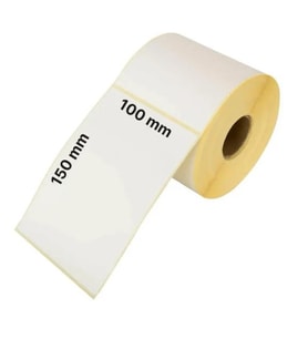 Ayt Termal Barkod Etiketi 100x150 mm 15x10 Cm Yapışkanlı Barkod Yazıcı Etiketi 350 li Rulo