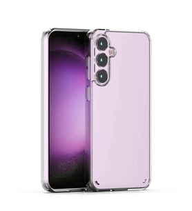 Vendas Samsung S23 FE Uyumlu Darbe Dirençli Mika Arka Yüzeyli Yardımcı Tuş Tasarımlı Coss Kılıf (Renksiz)