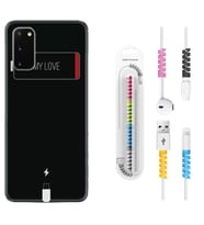 Samsung A02S A03S A10 A12 A13 A21S A22 Kılıf Kablo Koruma Spiral Silikon My Love 1402
