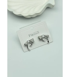 Vip Silver Taşlı Fiyonk Küpe - 25-vip95