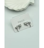 Vip Silver Taşlı Fiyonk Küpe - 25-vip95